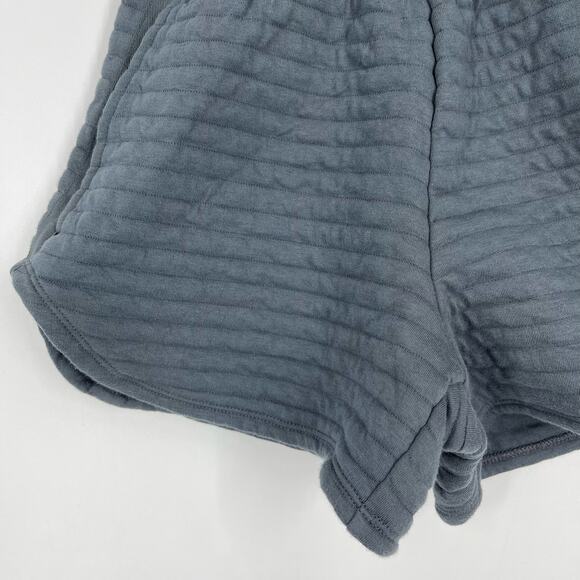 Everlane Organic Cotton Quilted Shorts Blue Gray Size XXS NWOT - Picture 6 of 9